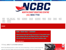 Tablet Screenshot of northcoastboatingcentre.com